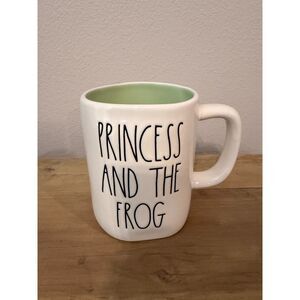 Rae Dunn Disney "PRINCESS AND THE FROG" Double Sided Mugs Set (2)